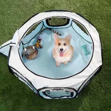 NEW, Portable Pop Up Pet Play Pen W/Carrying Bag, #T31524-1172