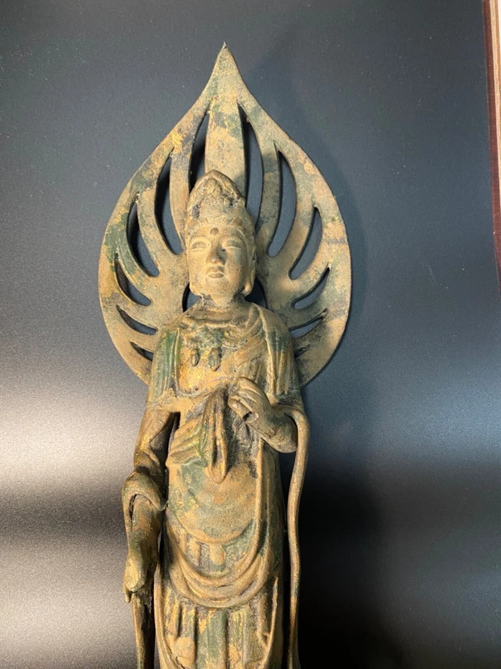 China Bronce Antiguo $ Estado Buda Dorado, Estilo Wei del Norte o Dinastía Sui Foto 4 de 4