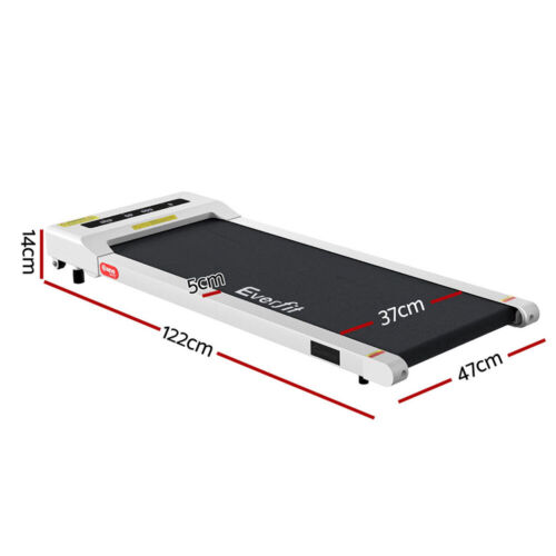 Everfit Treadmill Electric Walking Pad Under Desk Home Gym Fitness 360mm White - Picture 3 of 8
