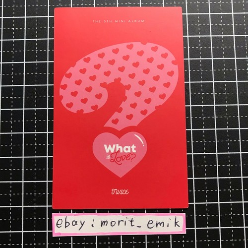 JIHYO TWICE photo card WHAT IS LOVE? official Photocard 5th mini album JYP a1 - Picture 8 of 12