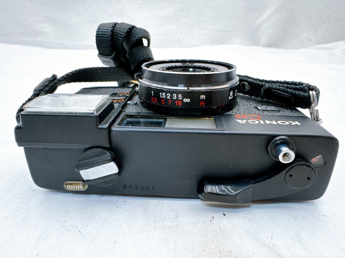 Konica C35 EF Point & Shoot Film Camera 38mm F2.8 Lens Flash