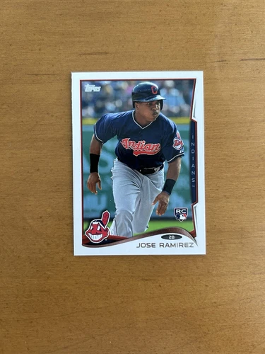 2014 Topps Mini Jose Ramirez Rookie Card RC Cleveland Indians #424 