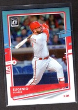 EUGENIO SUAREZ  REDS  2020 DONRUS OPTIC #139 - CAROLINA BLUE & WHITE PRIZM