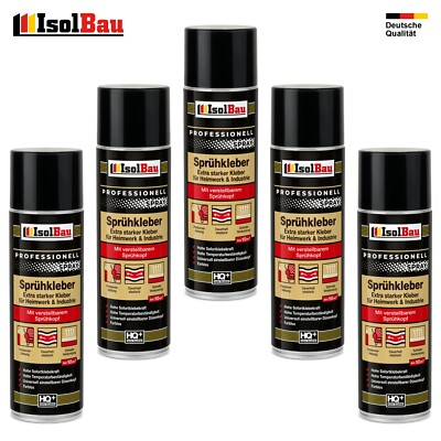 Sprühkleber 5 x 500ml Industriekleber Kontaktkleber Extra Stark Alleskleber