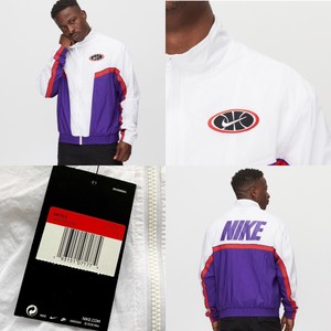 throwback woven basketball jacket