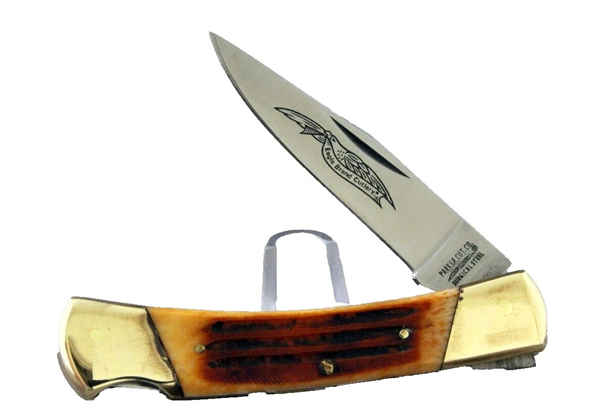 Hoja de acero al carbono Parker cuchillos plegables de colección