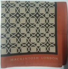 USED HANDKERCHIEF VINTAGE BANDANA PATTERN COTTON 20" POCKET SQUARE HANKY MEN