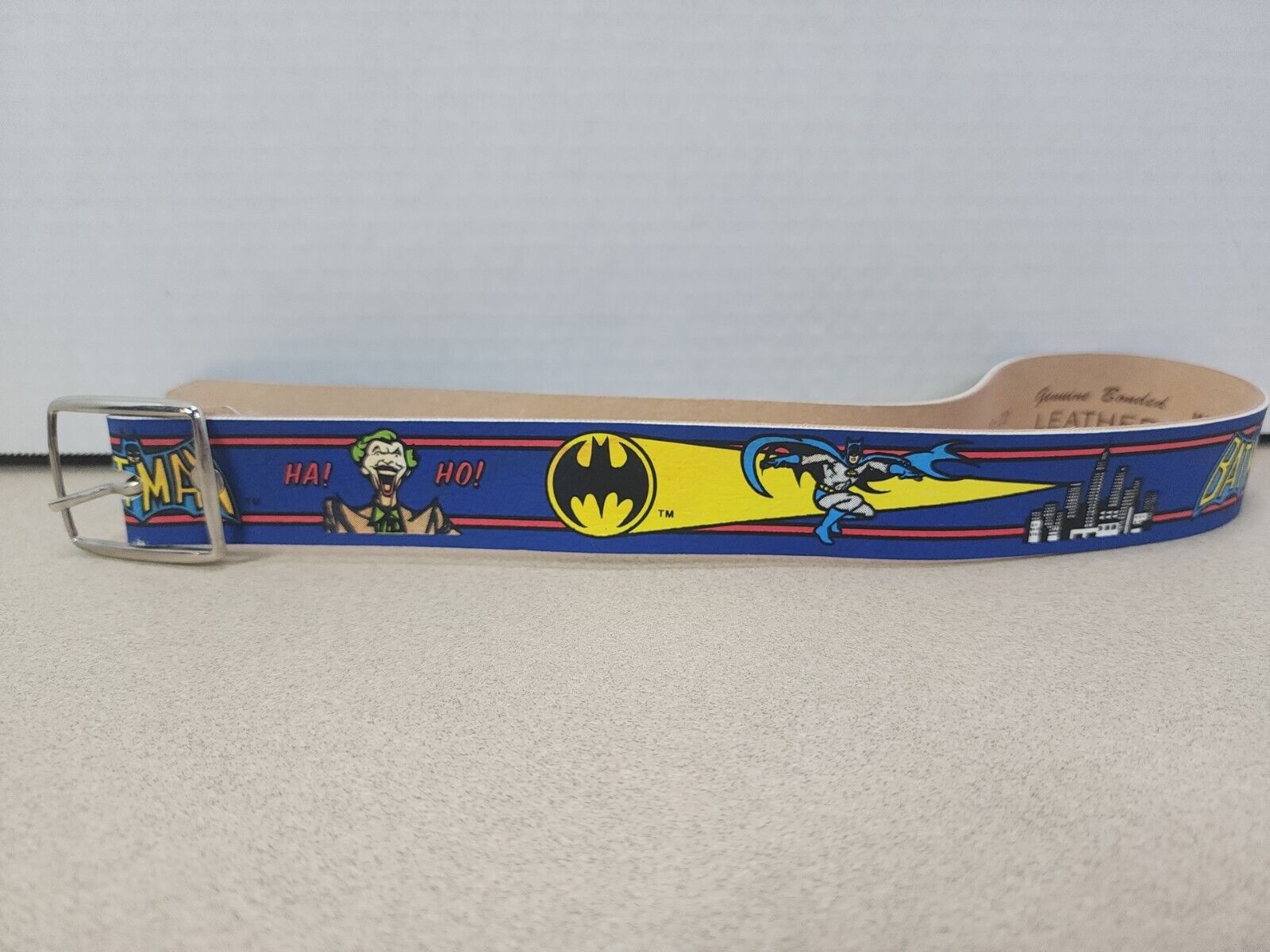 1982 vintage Batman Belt size 20-22 26 inches long Lee DC comics Inc rare 