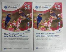 WindowAlert Bird Decals - new unopened two-pack leaf variety, 10 total decals