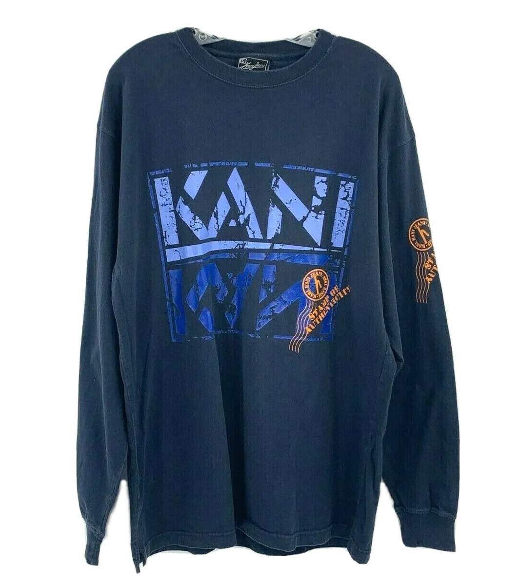Karl Kani Jeans Men's L Blue Vintage Graphic Long Sleeve