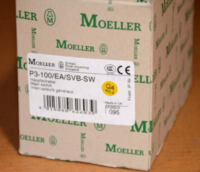 Moeller P3-100/EA/SVB-SW Hauptschalter 062603 NEU OVP