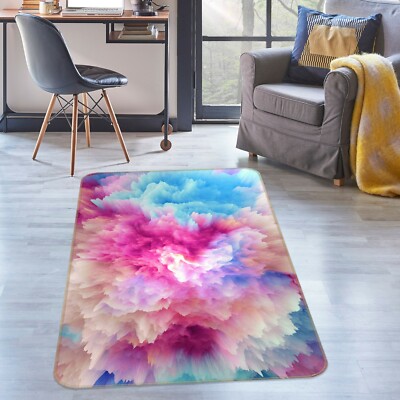 3D Painted Colorful Clouds NAO8485 Game Rug Mat Elegant Photo Carpet Mat Fay