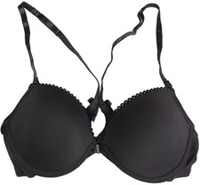 Bra Front Closure Rampage Intimates Gray Molded Demi Racerback Underwire 500999