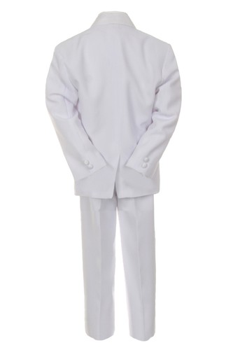 Baby Toddler Boy Guadalupe on stole 6pcs Christening Baptism White SUIT TUXEDO - Picture 8 of 16