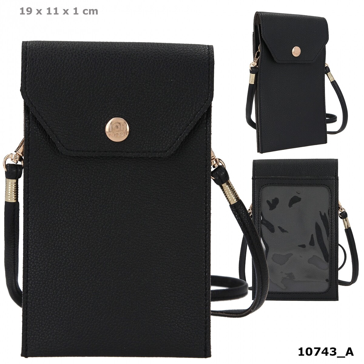 Depesche Top Model Shoulder Bag Mobile Phone Bag Black