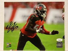 Shaquil Barrett Signed Tampa Bay Buccaneers 8x10 Photo JSA