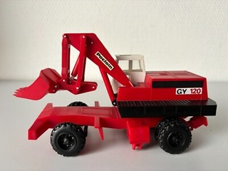 Poclain Wheeled Excavator GY120 Bourbon 1:43