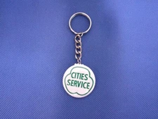 CITIES SERVICE Oil Gasoline Keychain MADE IN USA Keyring FREE SHIPPING