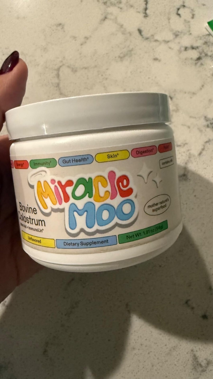 Colostrum Supplement for Gut Health, Hair Growth, Beauty and Immune Support - Ea