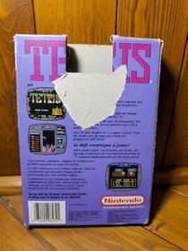 Tetris For Nintendo NES Entertainment System Video Game 1989 TESTED With Box 