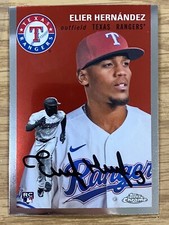 2023 Topps Chrome Platinum Anniversary #33 Elier Hernandez RC Texas Rangers