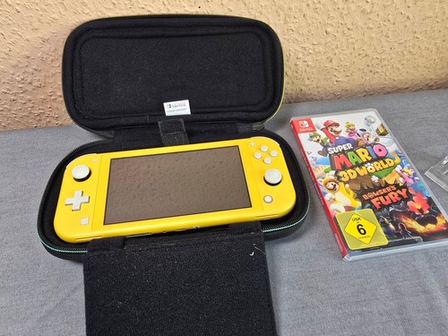 Nintendo Switch Lite Gelb Yellow Spielekonsole + Tasche & 1 Spiel Super Mario 3D - Bild 6 von 24