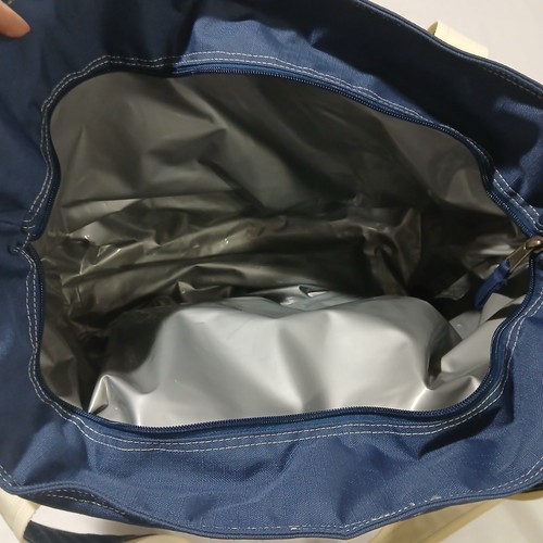 Eddie Bauer Tote Friday Harbor Thermal Zip Cooler Picnic Boat Date Night 21x13x8 - Picture 14 of 17