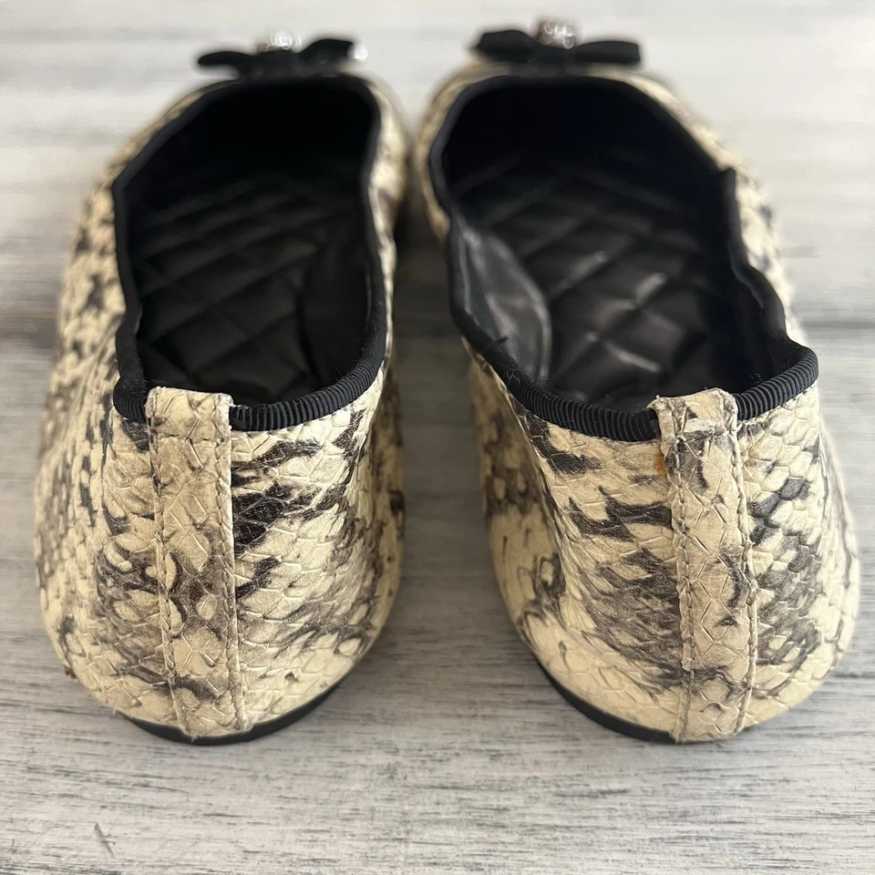 Michael Kors Alice Ballet Cuero de Serpiente Genuino Pisos Mujer’s Talla 9M Foto 4 de 4