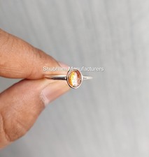 Natural Sunstone 925 Sterling Silver Gemstone Oval Shape Ring For Wife Love Wife