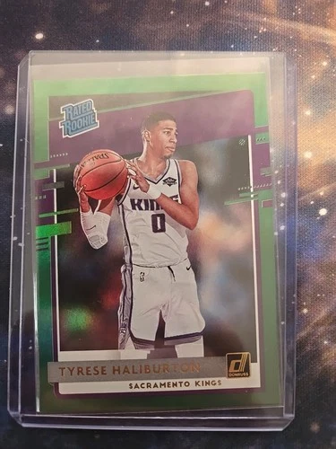 2020-21 Panini Donruss Tyrese Haliburton No. 231 Green Flood