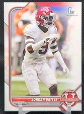 2022 Bowman U Football Jordan Battle Bowman 1st Rookie Card #66 Crimson Tide. rookie card picture