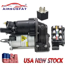 For Mercedes S-Class W221 S550 CL550 Air Suspension Compressor + Valve Block