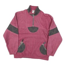 Giacca Zip Casual Outdoor Da Donna Rosa E Nera In Mistura Di Poliestere