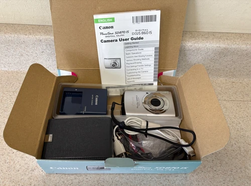 Canon PowerShot Digital ELPH SD870 IS  w/ Charger, Battery, Case, Strap, 16GB SD - product listing photo