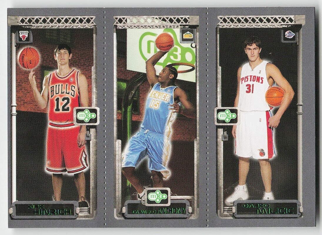 2003-04 Topps Rookie Matrix #117 / 113 / 112 Carmelo Anthony BASKETBALL Nuggets