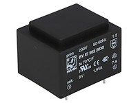 Bv Ei 303 2705 Transformator: üBerzogen 1,5VA 230VAC 12V 125Ma Pcb Bvei Hahn