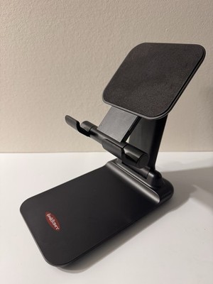 Doohickey Adjustable Phone & Tablet Desk Stand 7x6x3 Black Compact Holder Travel