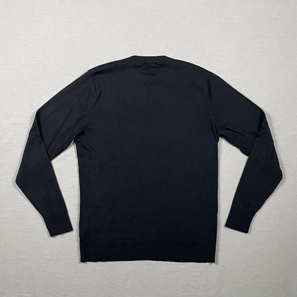 Smartwool Mens Medium Merino Wool Blend Pullover Sweater Black Long Sleeve EUC - Image 3 of 4