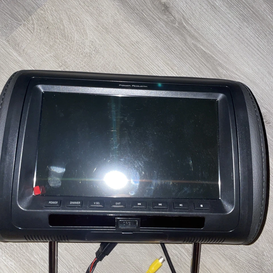 Power Acoustik 7” TV In Headrest HDVD-71CC 7" Car Player - Image 2 of 4