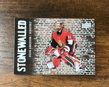 2018-19 Upper Deck Craig Anderson Stonewalled #SW-38 Ottawa Senators 