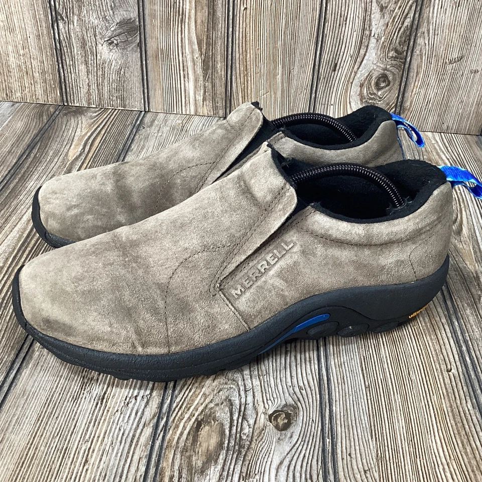 Zapatos Merrell Jungle Moc Ice Vibram para hombre talla 10,5 Gunsmoke Arctic Grip J37829 Foto 3 de 4