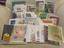 114 Pc Lot 58 Assorted BIRTHDAY  BLANK NOTECARDS w/ENVELOPES 3 Lbs - NEW