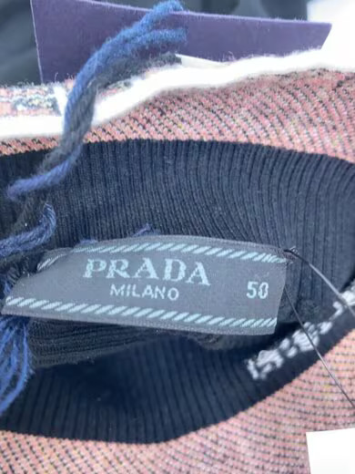 PRADA/Knit sweater (thin)/50/Cotton/Black/amas 2022 766// thumbnail 4