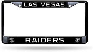 Rico Industries NFL Las Vegas Raiders Standard Chrome License Plate Frame 6x2.25