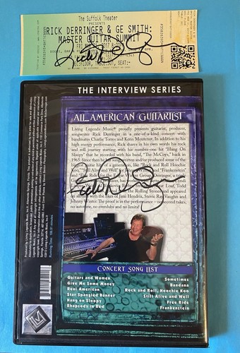 2013 , 2017 Autographs Of Rick Derringer Legendary Guitarist