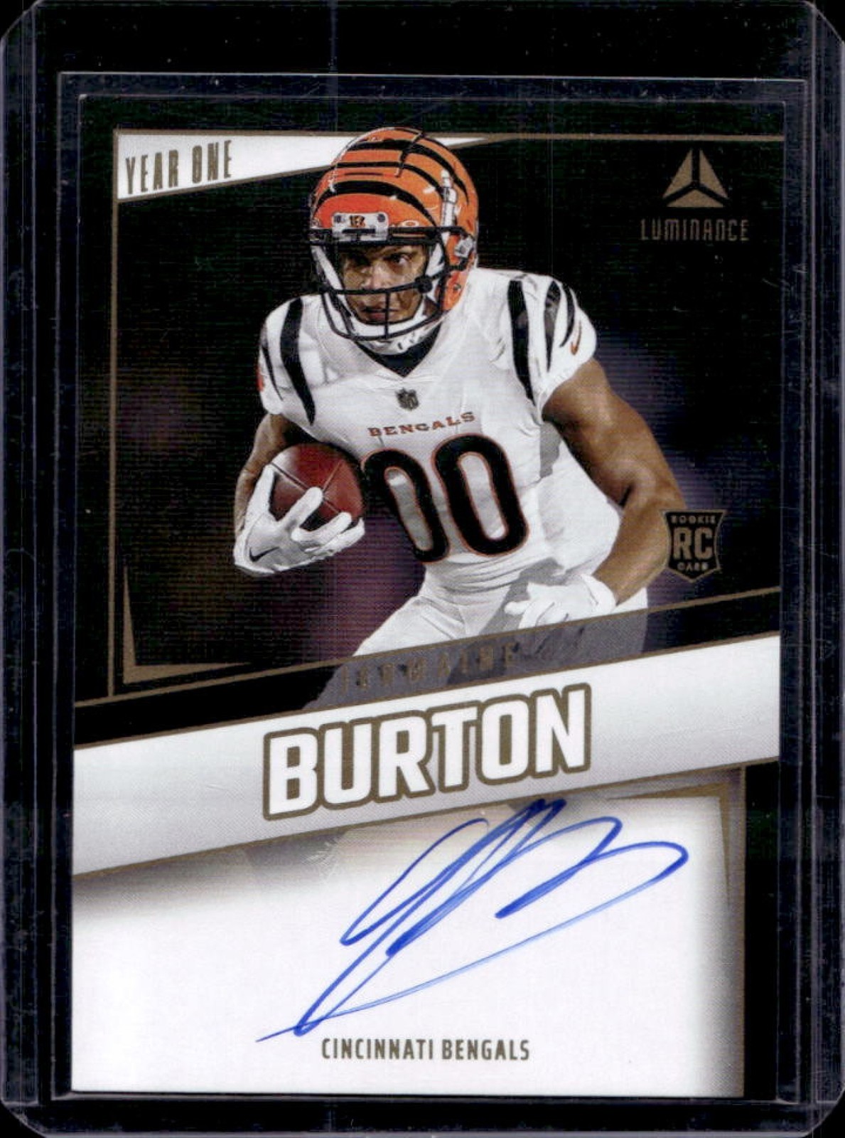 2024 Panini Luminance Jermaine Burton Year One Signatures RPS RC Auto #YOS-JBN