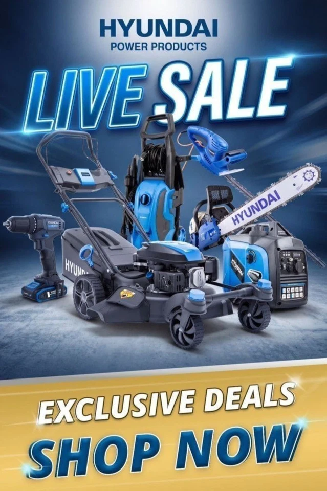 LIVE SALE ON POWER TOOLS, GARDEN TOOLS, E BIKES & MORE! // £1 STARTS //