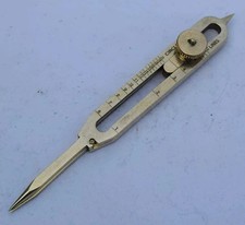 Scientific Divider 9 Inches Brass Proportional Engineer Drafting Tool For Study