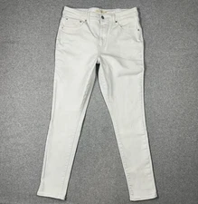 Levi's 721 High Rise Skinny Jeans Women's 32 White Stretch Denim Preppy