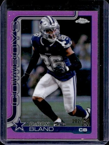 2025 Topps Chrome DaRon Bland Pink Refractor #/250 Cowboys